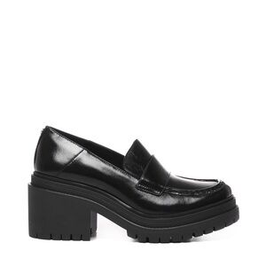 Michael Kors Platform Heeled Loafer Black Size 6 M New Never Worn